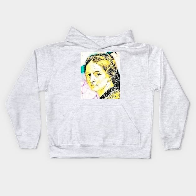 Anne Bronte Portrait | Anne Bronte Artwork 3 Kids Hoodie by JustLit